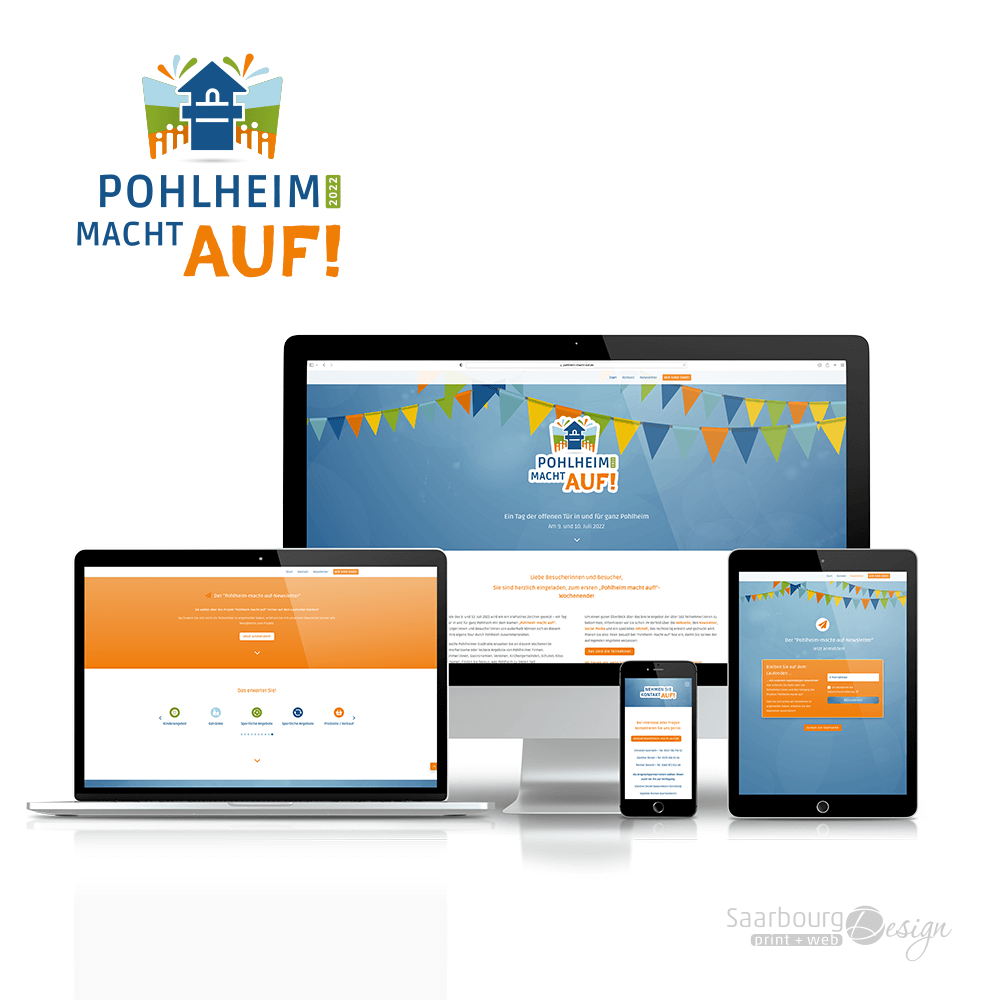 Darstellung der Webseite von Pohlheim macht auf!