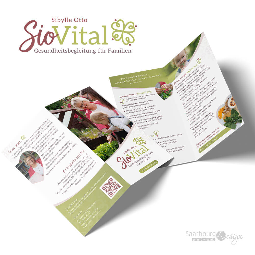 Darstellung des Infoflyers von SioVital – Sibylle Otto