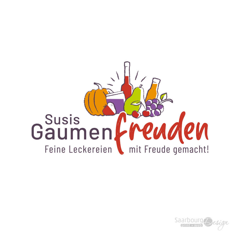Darstellung des Logos von Susis Gaumenfreuden - Feine Leckereien mit Freude gemacht!