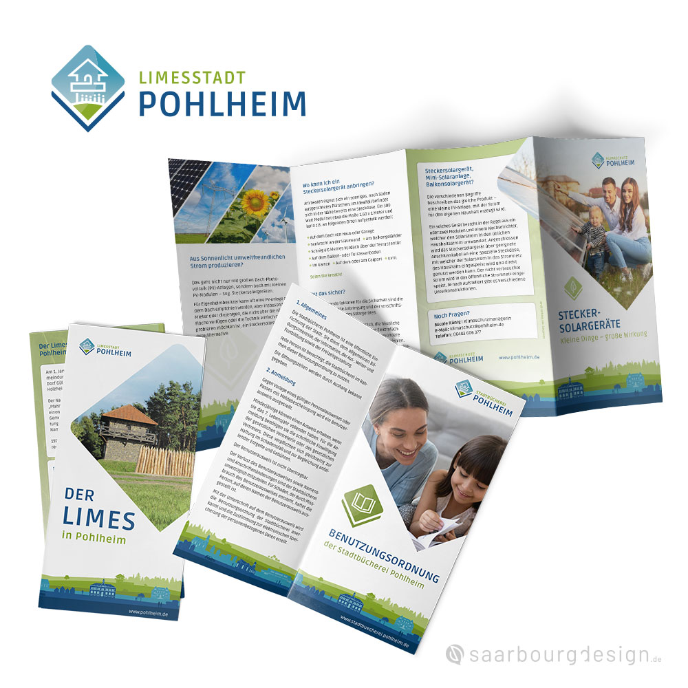 Informationsflyer der Stadt Pohlheim für Bürgerinnen und Bürger