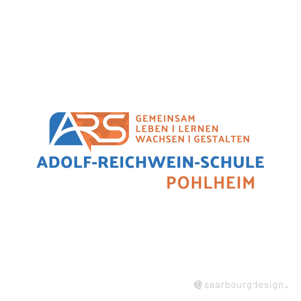 Logo der Adolf-Reichwein-Schule Pohlheim mit dem Slogan „Gemeinsam leben, lernen, wachsen, gestalten“