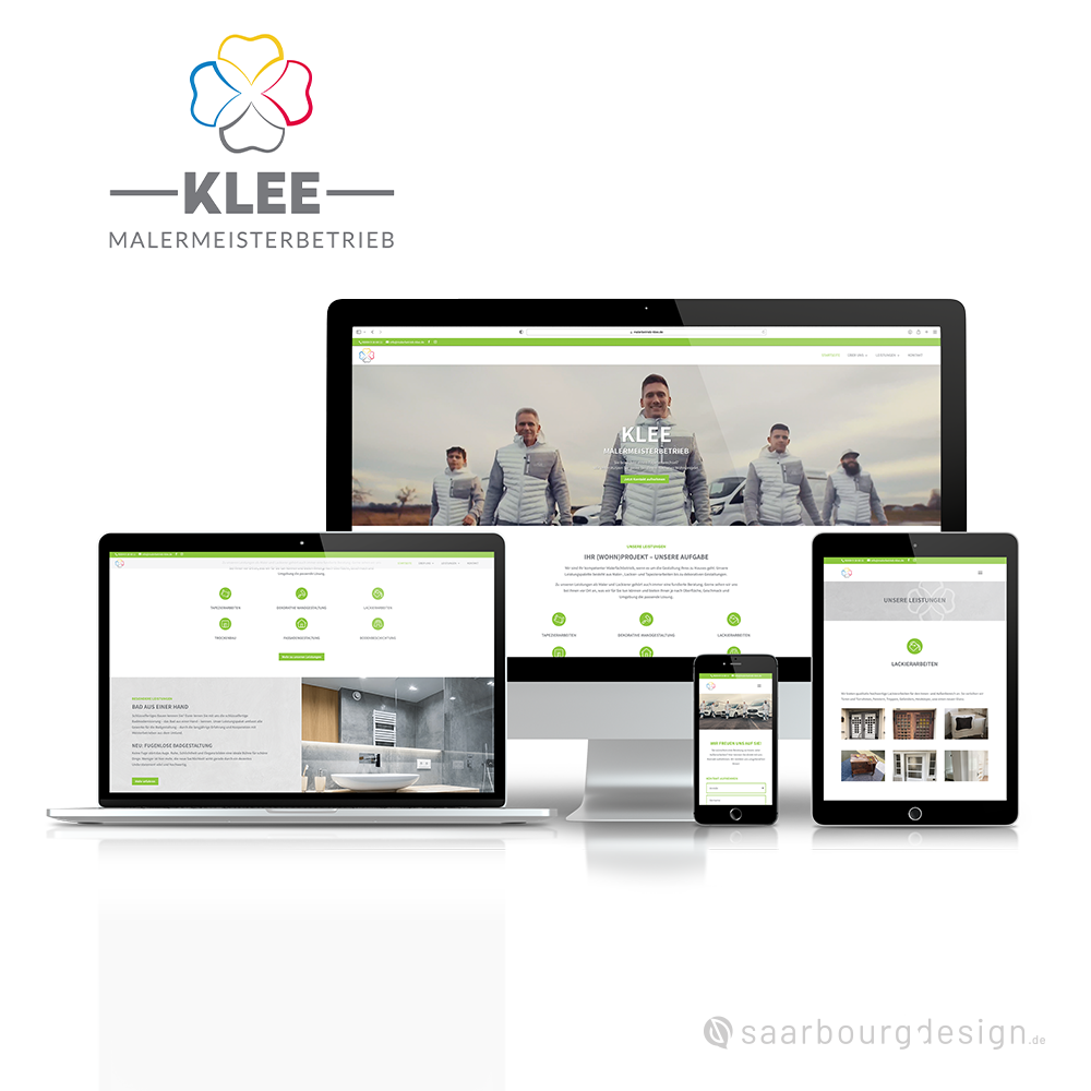 Responsive Website für Klee Malermeisterbetrieb aus Pohlheim