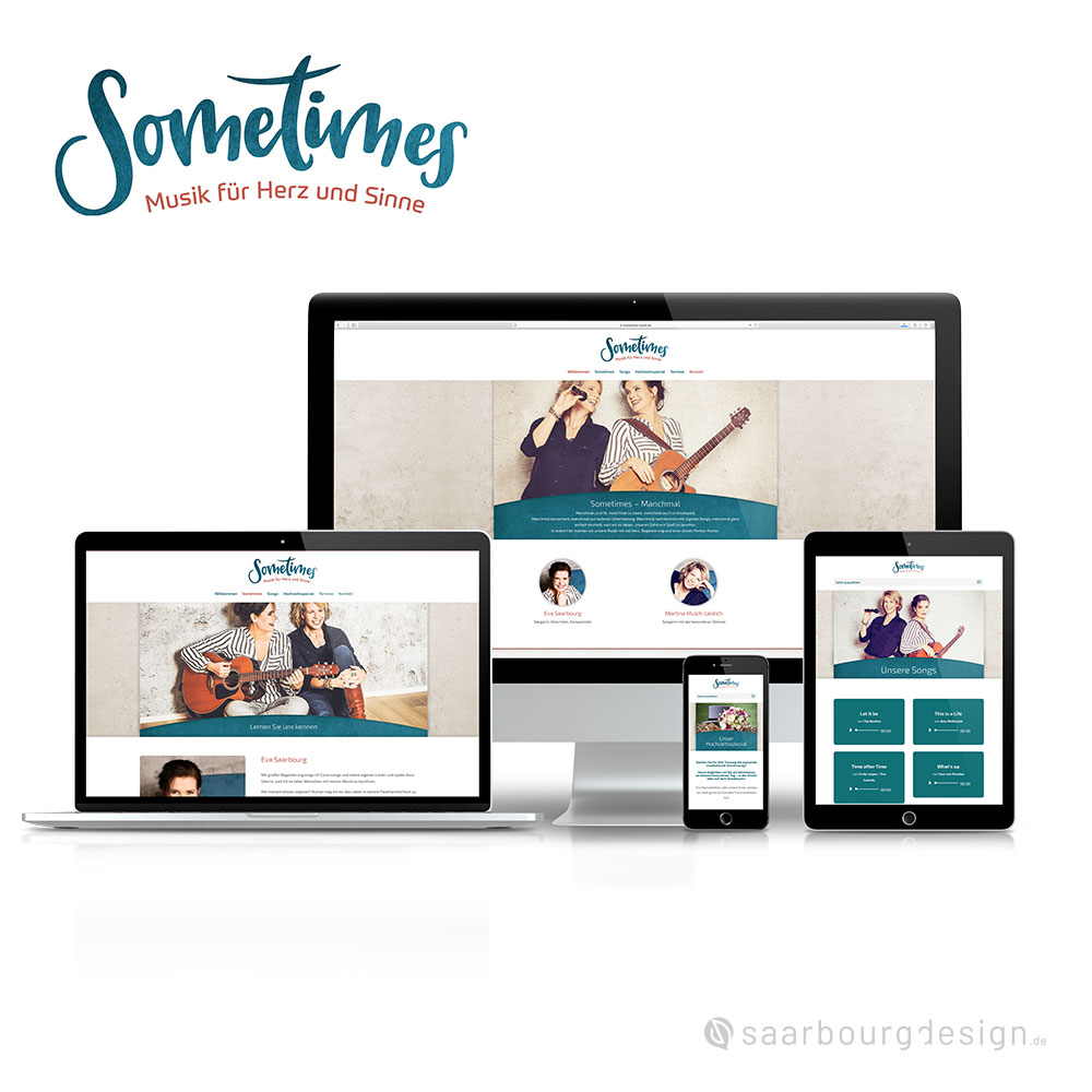 Darstellung der Webseite: www.sometimes-musik.de