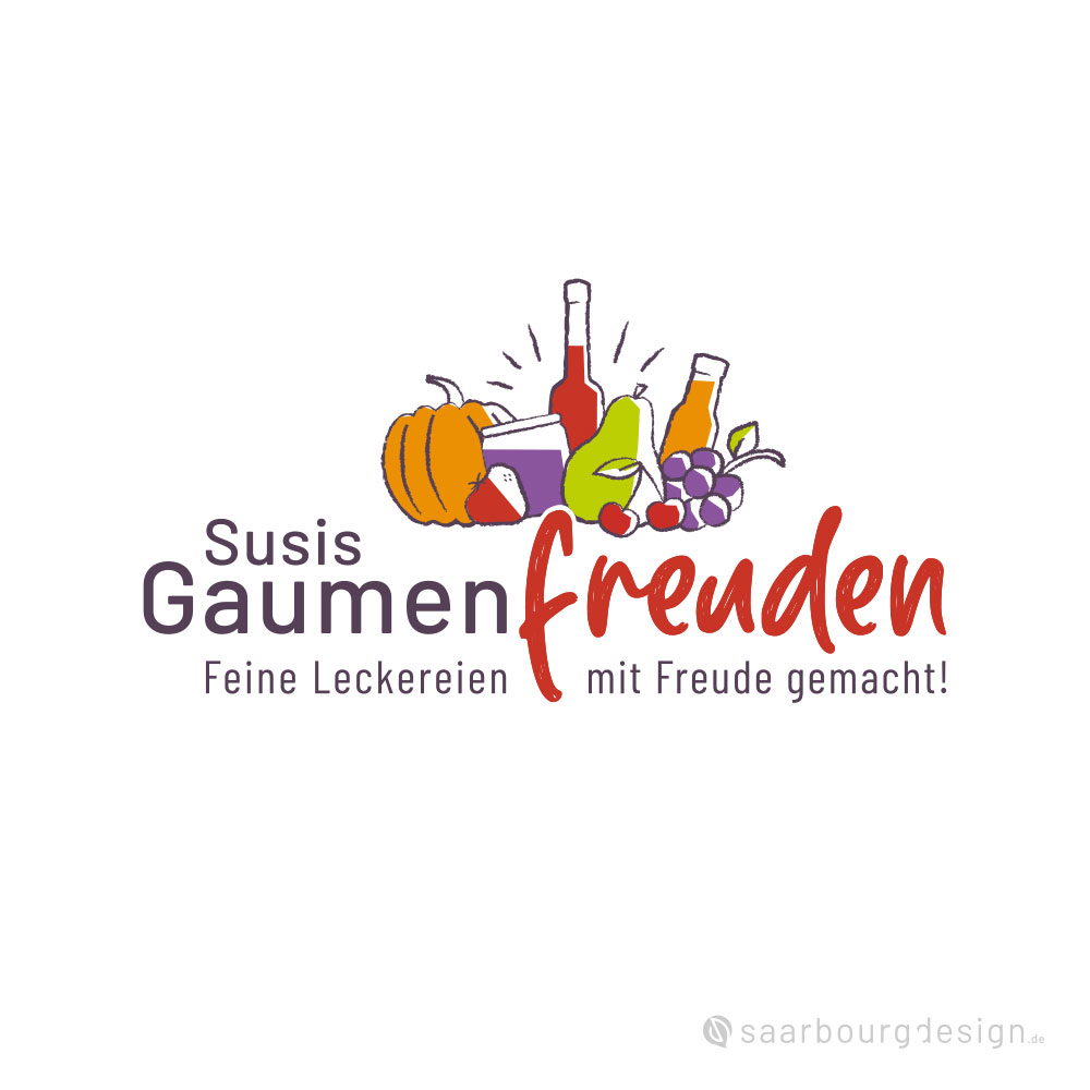 Darstellung des Logos von Susis Gaumenfreuden - Feine Leckereien mit Freude gemacht!