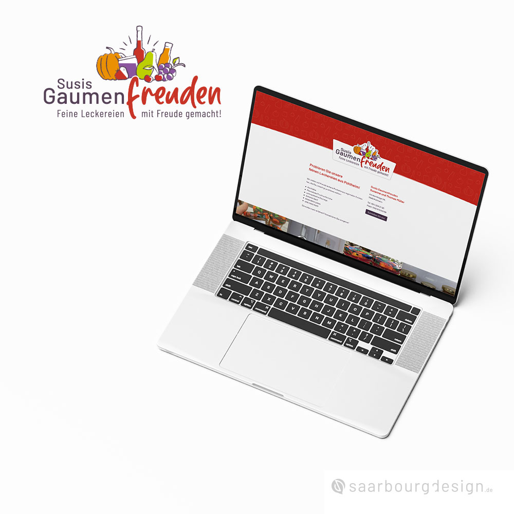 Darstellung der Webvisitenkarte von Susis Gaumenfreuden