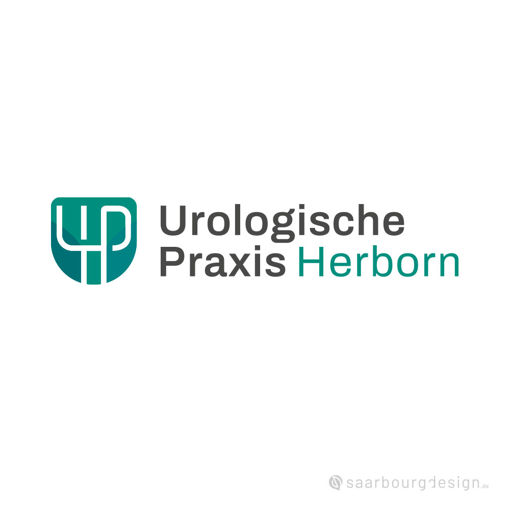 Logo der Urologischen Praxis Herborn mit stilisiertem UPH-Monogramm