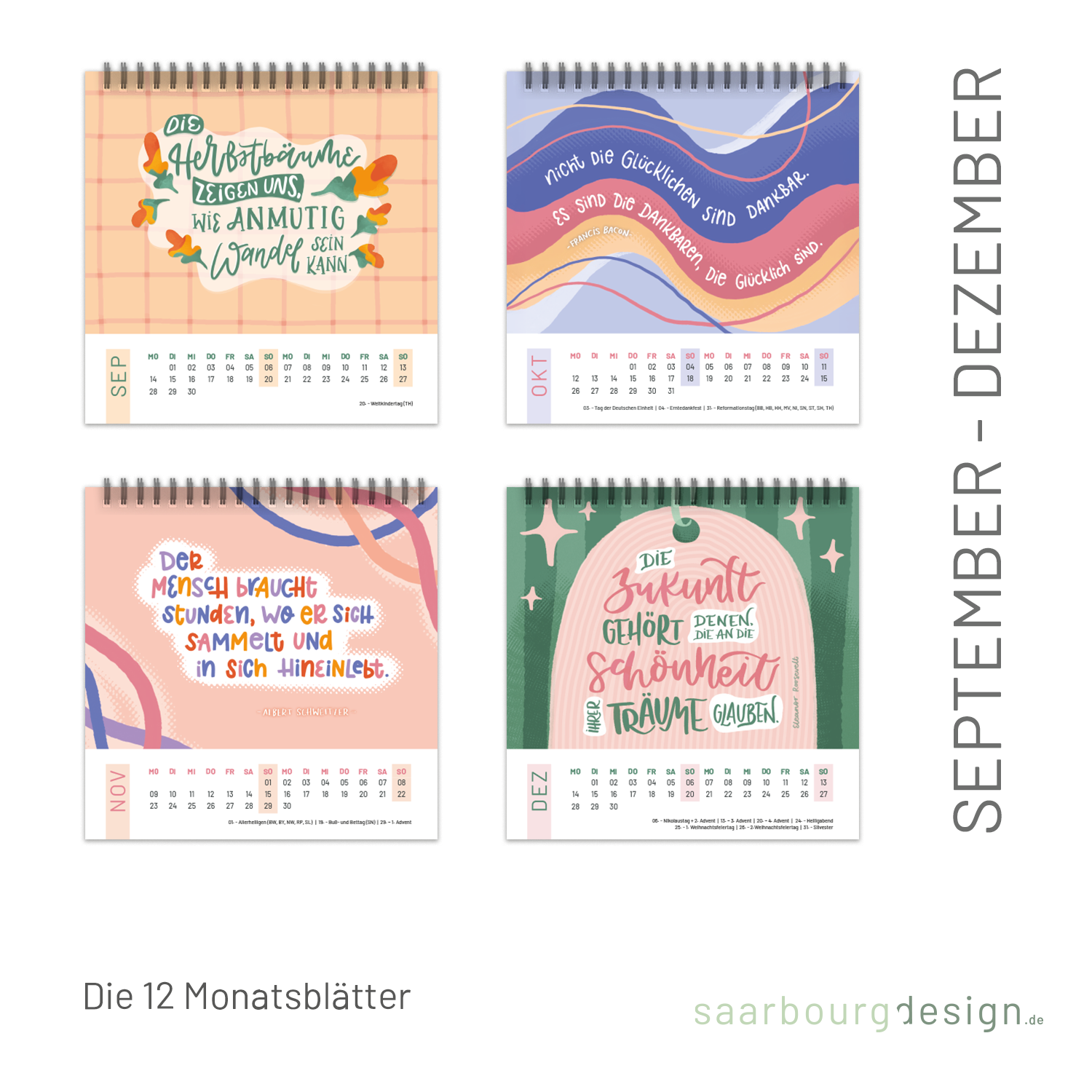 Monate September - Oktober