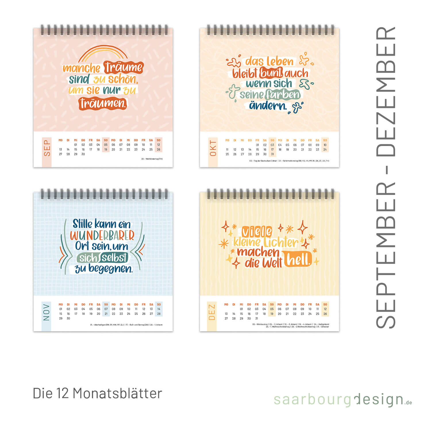 Monate September - Oktober